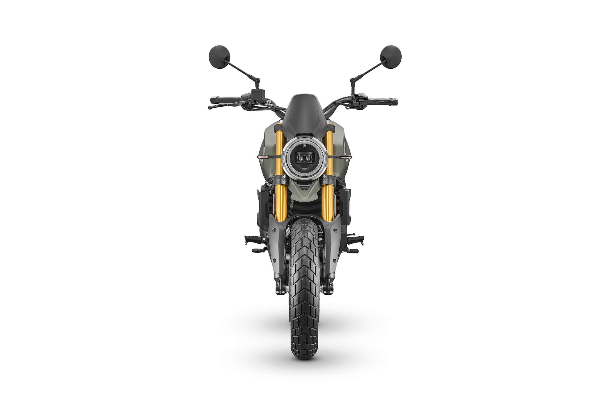 Seiemmezzo scrambler motorcykel grøn 3